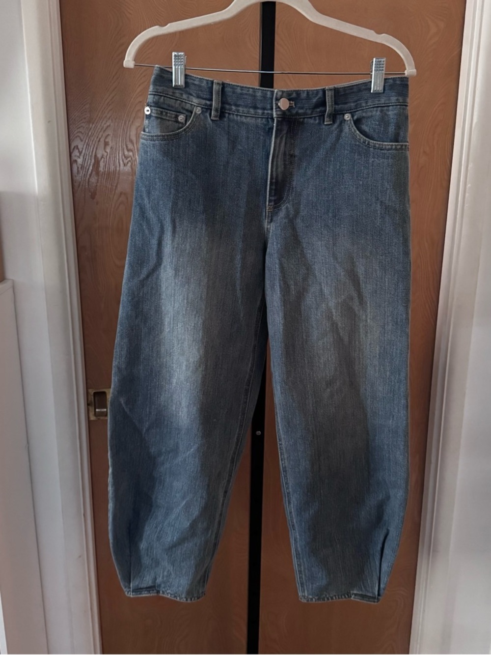 Tibi Brancusi Cropped Blue Jeans - Casual Women's Denim 26 - Picture 3 of 14